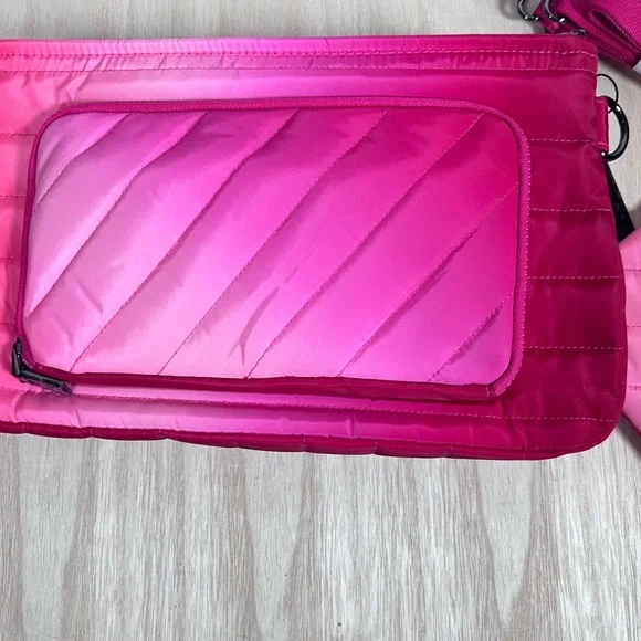 THINK ROYLN Ombre Pink Quilted Bag with Pouch - Picture 2 of 7